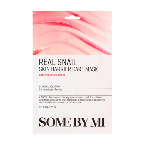 Real Snail Skin Barrier Care Mask Some By Mi