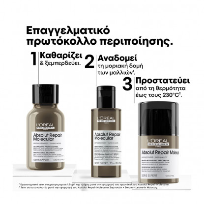 L'oreal Absolut Repair Molecular Mini Trio Kit 100ml+75ml+50ml