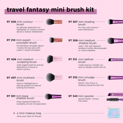 Real Techniques Travel Fantasy Mini Brush Set 4285