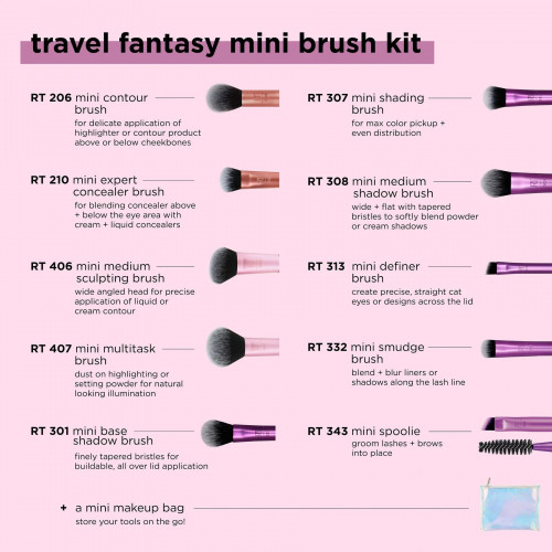 Real Techniques Travel Fantasy Mini Brush Set 4285