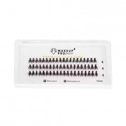 Βλεφαρίδες Premium Cluster 12mm Makeup4pro