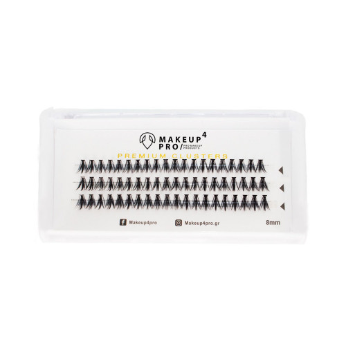 Βλεφαρίδες Premium Cluster 8mm Makeup4pro