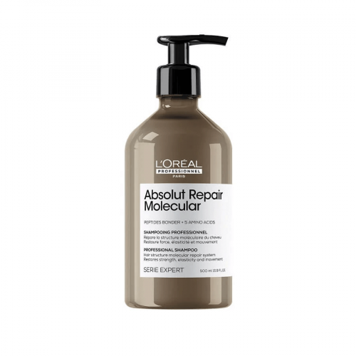 L'oreal Absolut Repair Molecular Σαμπουάν Μοριακής Επανόρθωσης Χωρίς Θειϊκά Άλατα Για Ταλαιπωρημένα Μαλλιά 500ml