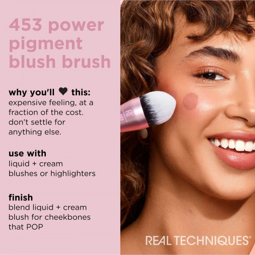 Real Techniques Power Pigment Blush Makeup Brush 0129