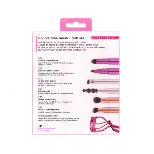 Real Techniques Double Time Brush + Lash Set Travel set  0318