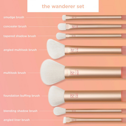 Real Techniques The Wanderer Makeup Brush Set 4265 