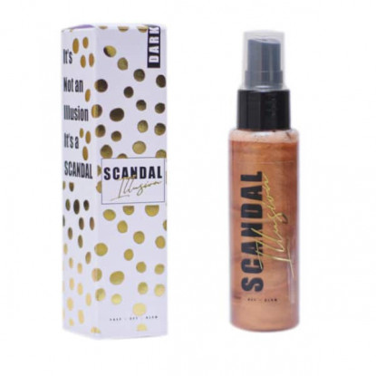 Scandal Beauty Illusion Σπρέι Προετοιμασίας και Σεταρίσματος Λάμψης Dark 50ml