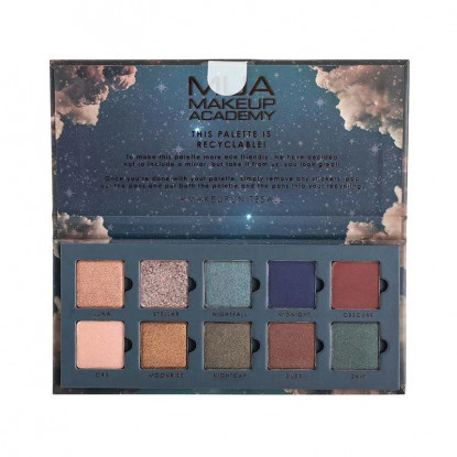 MUA Nocturnal 10 Shade Paper Eyeshadow Palette 11gr MUA Nocturnal 10 Shade Paper Eyeshadow Palette 11gr