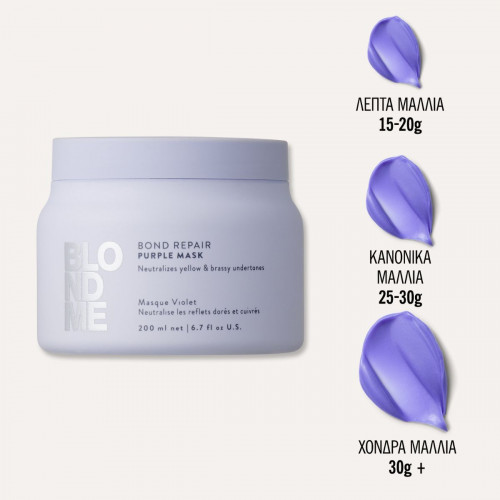 Schwarzkopf Professional BlondMe Bond Repair Purple Mask 200ml