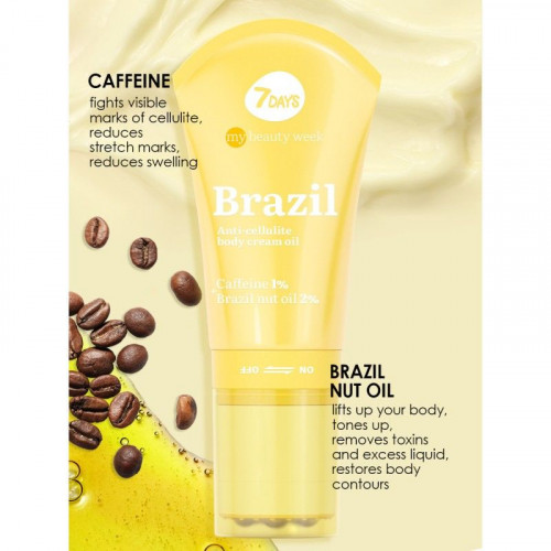 7DAYS Anti-cellulite body cream-oil BRAZIL