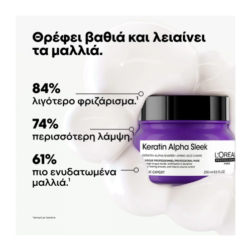 L'oréal Professionnel Keratin Alpha Sleek Professional Mask για Λείανση 500ml