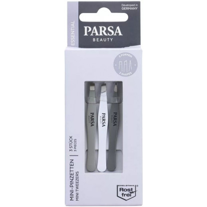 Parsa Mini Tweezers 3pcs 07348 Parsa Mini Tweezers 3pcs 07348