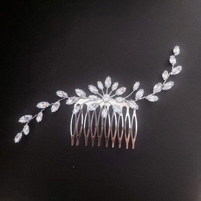 Νυφικό Χτενάκι Μαλλιών με Zircon 15 - 5cm 0033 Νυφικό Χτενάκι Μαλλιών με Zircon 15 - 5cm 0033