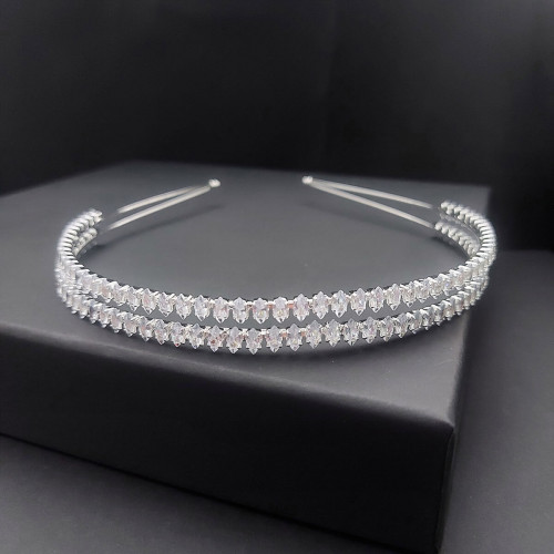 Νυφική Στέκα Μαλλιών 0044 με Zircon 