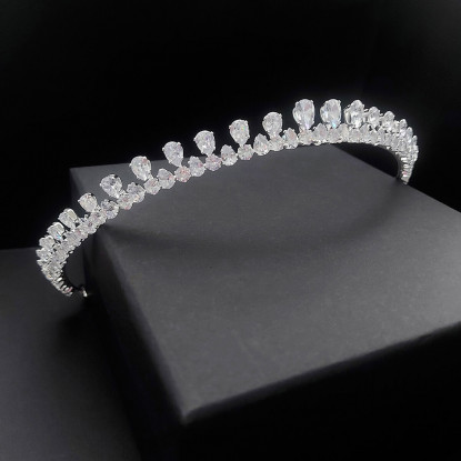 Νυφική Στέκα Μαλλιών 0046 με Zircon 