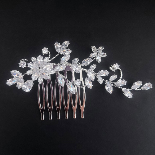 Νυφικό Χτενάκι Μαλλιών με Zircon 9.5 - 3.5cm 0061
