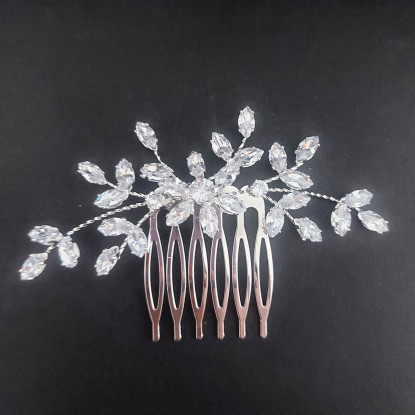 Νυφικό Χτενάκι Μαλλιών με Zircon 9 - 3.5cm 0062 Νυφικό Χτενάκι Μαλλιών με Zircon 9 - 3.5cm 0062