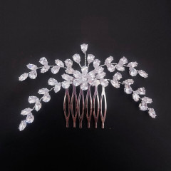 Νυφικό Χτενάκι Μαλλιών 0063 με Zircon 10 - 3cm Νυφικό Χτενάκι Μαλλιών 0063 με Zircon 10 - 3cm