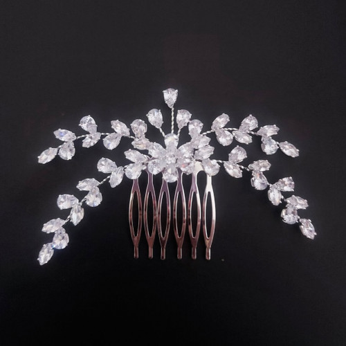 Νυφικό Χτενάκι Μαλλιών 0063 με Zircon 10 - 3cm 