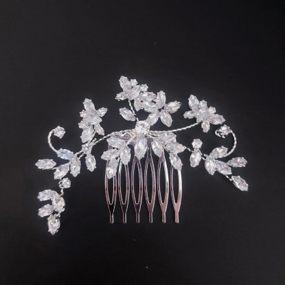 Νυφικό Χτενάκι Μαλλιών με Zircon 9.5 - 3cm 0064 Νυφικό Χτενάκι Μαλλιών με Zircon 9.5 - 3cm 0064
