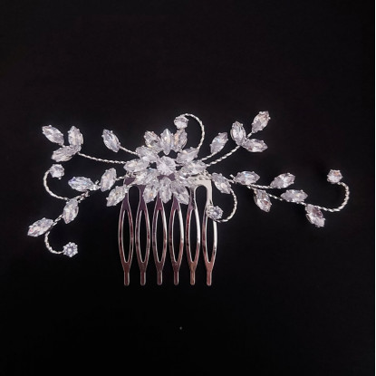Νυφικό Χτενάκι Μαλλιών με Zircon 10.5 - 3cm 0081 Νυφικό Χτενάκι Μαλλιών με Zircon 10.5 - 3cm 0081