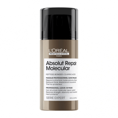 L'oreal Absolut Repair Molecular Leave-In Μάσκα Μοριακής Επανόρθωσης Για Ταλαιπωρημένα Μαλλιά 100ml