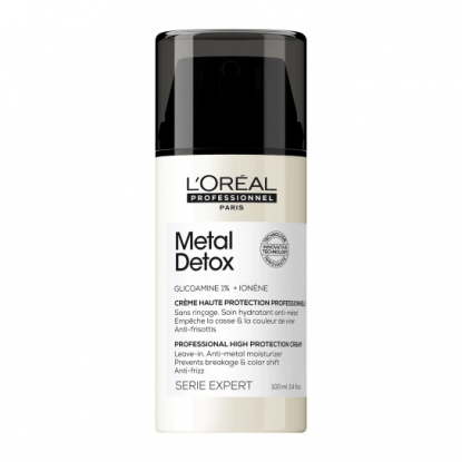 L'oreal Serie Expert Metal Detox Θερμοπροστατευτική Και Αντιηλιακή Κρέμα Μαλλιών 100ml