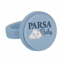 PARSA Baby Δαχτυλίδι Λίμα Χάρτινη Μπλε/Ροζ