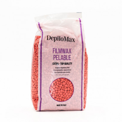 Depilomax Filmwax Pelable Ζεστό Κερί Σταγόνα Ροζ 1000g