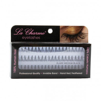 LaCharme Βλεφαρίδες Τουφάκια Flare Medium Black