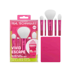 Real Techniques Glow-To-Go Travel Brush Set Vivid Escape 0636