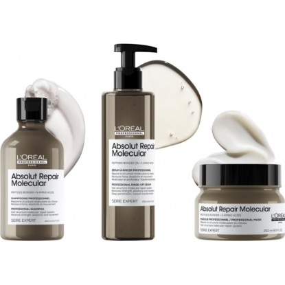 L'oreal Absolut Repair Molecular Μάσκα μοριακής επανόρθωσης για ταλαιπωρημένα μαλλιά 250ml 