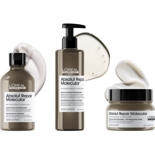 L'oreal Absolut Repair Molecular Μάσκα μοριακής επανόρθωσης για ταλαιπωρημένα μαλλιά 250ml 