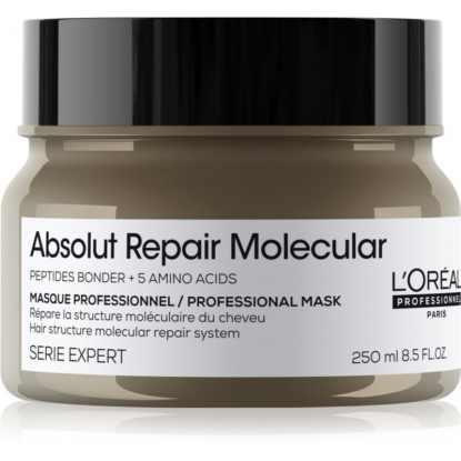 L'oreal Absolut Repair Molecular Μάσκα μοριακής επανόρθωσης για ταλαιπωρημένα μαλλιά 250ml 