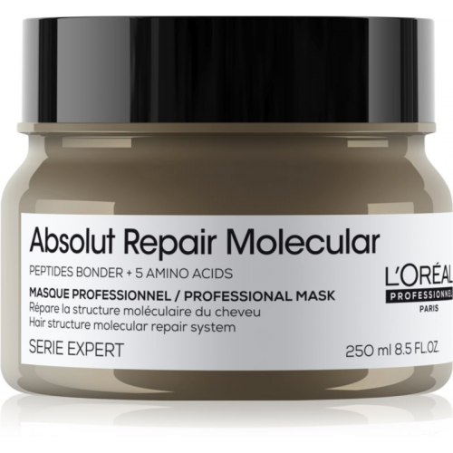 L'oreal Absolut Repair Molecular Μάσκα μοριακής επανόρθωσης για ταλαιπωρημένα μαλλιά 250ml 